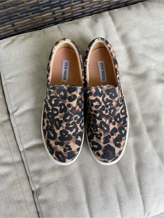 Steve Madden Shoes - Steve Madden Leopard Slip-On Shoes - Brown Black, Animal Print
